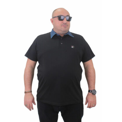 Polo majica MOCGRANDE GMV002 Crna