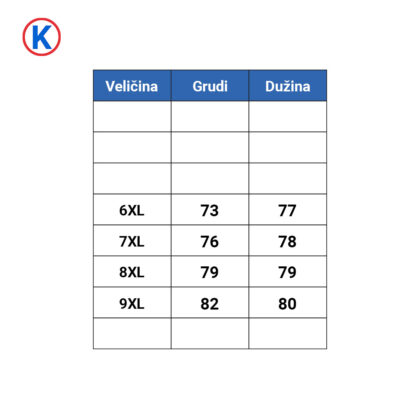 SURCO dukserice sa kragnom tabela